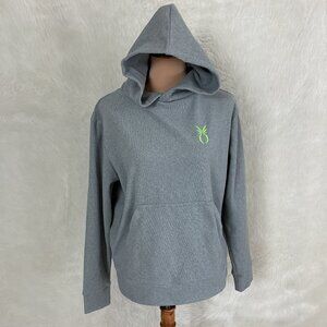 Dudley Stephens Gray Long Sleeve Pullover Terry Fleece Hoodie S